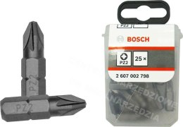 BOSCH KOŃCÓWKA WKRĘCAJĄCA EXH PZ2 x 25mm 25szt.