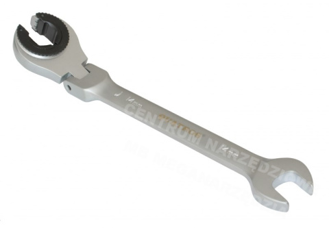 Полуоткрытый торцевой ключ с трещоткой для винтов 11x11 мм