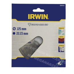 IRWIN Tarcza diamentowa 125mm x 22,23mm / pełna do płytek podłogowych i ściennych