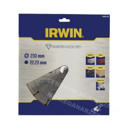 IRWIN Tarcza diamentowa 230mm x 22,23mm / segmentowa do betonu, cegły, granitu i marmuru