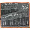 BJC Zestaw kluczy 6-32mm klucze płasko oczkowe 24szt