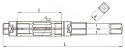 ROZWIERTAK NASTAWNY HSS 33,5 - 38 mm POGŁĘBIACZ NRZe