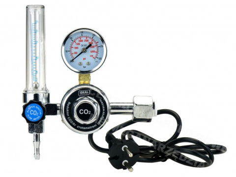 Reduktor CO2/Ar z rotametrem i podgrzewaczem 36V