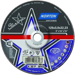 NORTON TARCZA STARLINE DO METALU 125mm x 3.0mm x 22.22mm -T42 A30P NORTON