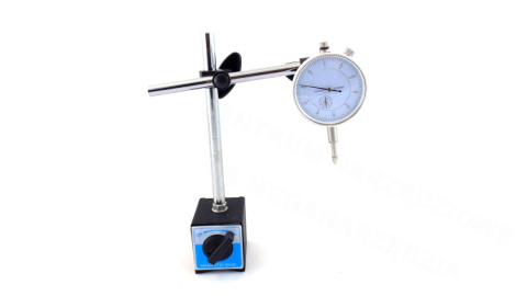 Czujnik zegarowy statyw magnetyczny 0-10mm zestaw