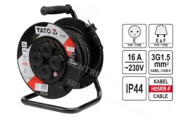 YATO Przedłużacz bębnowy 20m 3 x 1,5mm2 IP44 81052