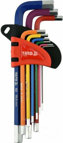 YATO Klucze imbusowe fajkowe 9 elem. (1,5-10mm) długie 05631