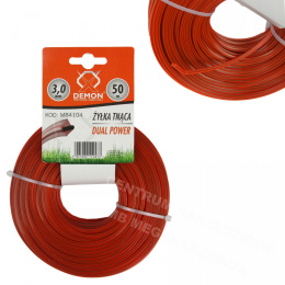 POLE MOWERS TRIMMERS 3.0mm 50m REINFORCED SQUARE