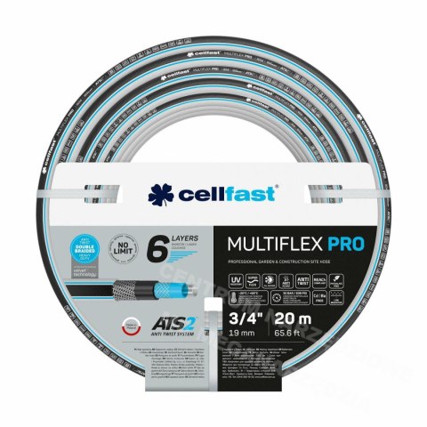 Cellfast Wąż Ogrodowy Multiflex Pro Ats2 3/4" 20m .