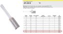 KLINGSPOR FREZ DO METALU HF 100 B FI=12,7x25mm TRZPIEŃ 6mm TYP ZYAS, WALCOWY