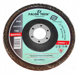 FALON-TECH Tarcza lamelowa do pachwin 125mm P40