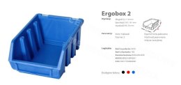 PATROL ERGOBOX 2 NIEBIESKI, 116 x 161 x 75mm