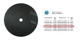INCOFLEX TARCZA DO CIECIA METALU 350 x 3,5 x 25,4mm