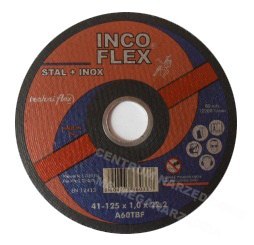 INCOFLEX TARCZA DO CIECIA STALI + STAL NIERDZEWNA (INOX) 115 x 1,0 x 22,2mm