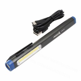 ASTA Lampa akumulatorowa długopisowa LED COB 300LM z magnesem