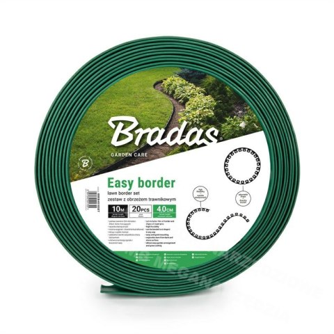 BRADAS Zestaw obrzeży trawnikowych 40mm easy border zielone