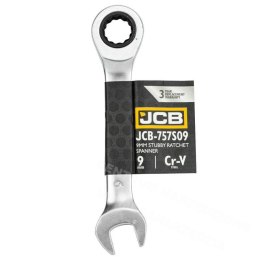 JCB Klucz oczkowy z grzechotką krótki 9mm