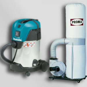 Industrial vacuum cleaners and chip absorbers